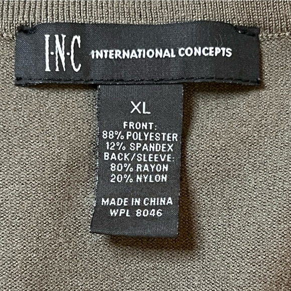 INC International Concepts Women’s Faux Suede & Knit Open Fringe Cardigan XL EUC - Picture 9 of 12